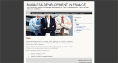 Desktop Screenshot of business-development-in-france.com