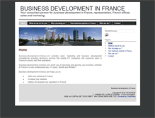 Tablet Screenshot of business-development-in-france.com
